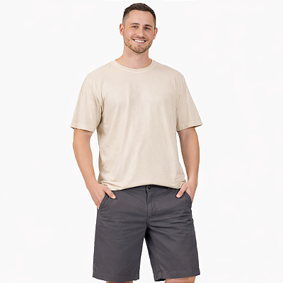 Camiseta estonada bege da Jovens de Cristo